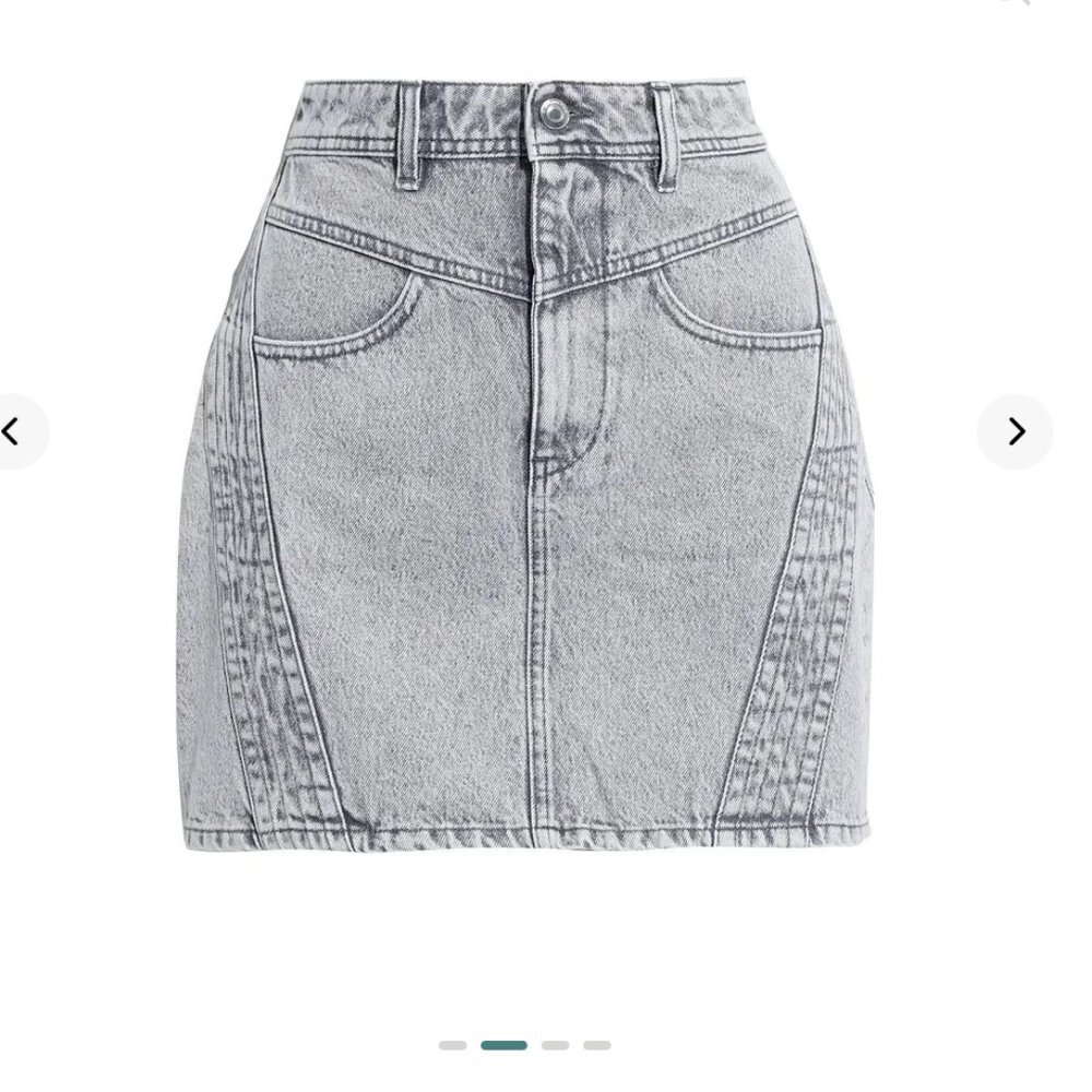 Iro Paris Jaliska Denim Mini Skirt Blue Size FR38 /US 6 - Picture 4 of 14